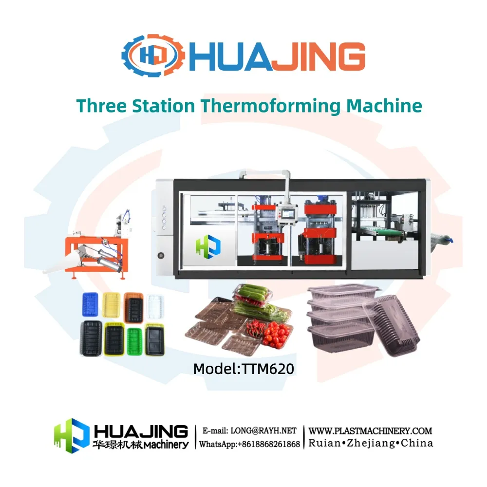 <strong>Three Station Thermoforming Machine-TTM620</strong>